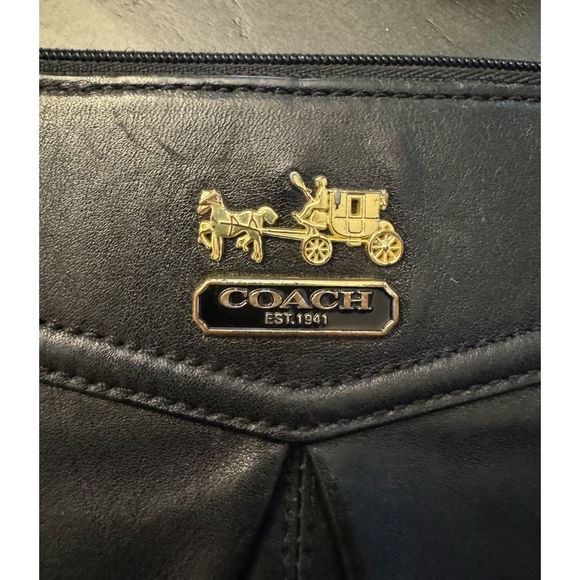 Coach Vintage Black Crossbody Bag with Gold Hardware - Picture 2 of 9